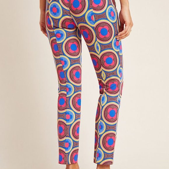 NWT Anthropologie Psychedelic Slim Trousers - Picture 2 of 6
